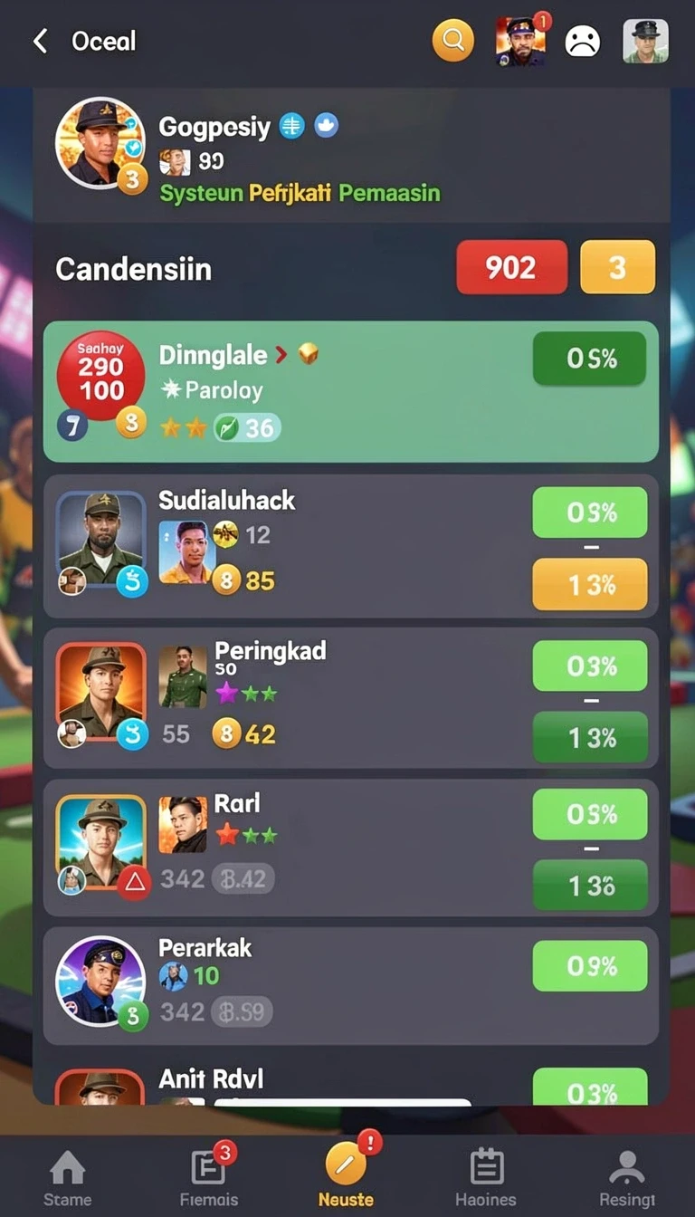 Tampilan utama aplikasi hokigame APK Terbaru: Download Cepat dan Gratis yang intuitif dan efisien.